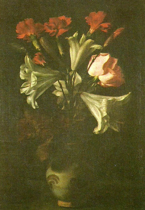 Francisco de Zurbaran flower vase